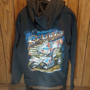 Donny Schatz Sprint Car Hoodie Large Black Sport Tek Fargo North Dakota